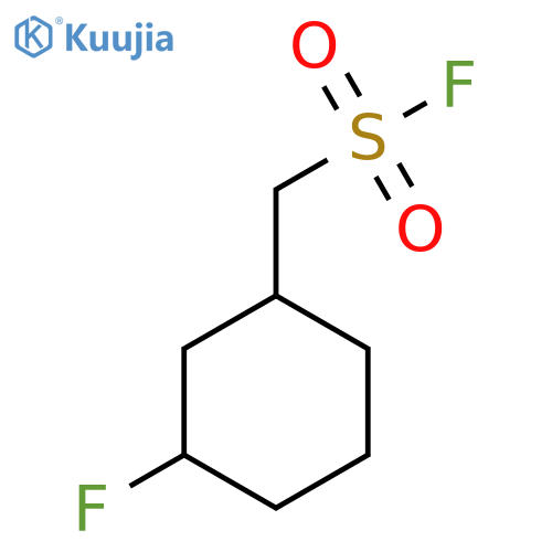 (3-Fluorocyclohexyl)methanesulfonyl fluoride structure