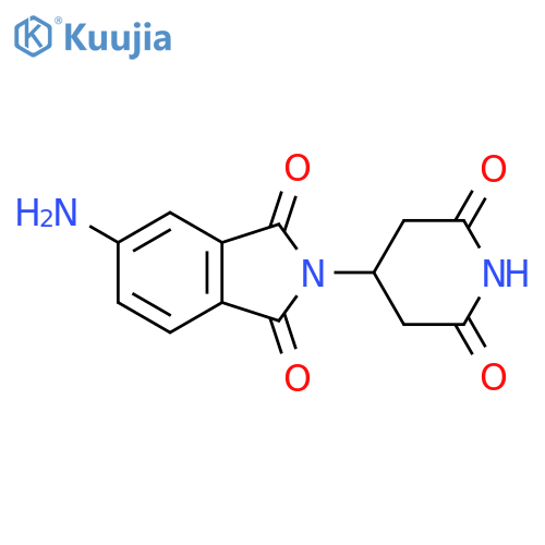 5-amino-2-(2,6-dioxopiperidin-4-yl)-2,3-dihydro-1H-isoindole-1,3-dione structure