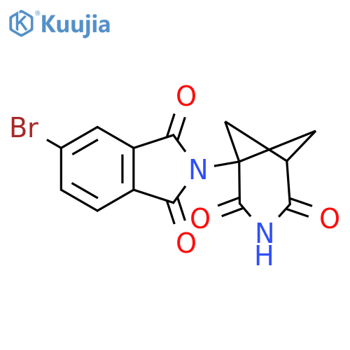 5-bromo-2-{2,4-dioxo-3-azabicyclo3.1.1heptan-1-yl}-2,3-dihydro-1H-isoindole-1,3-dione structure