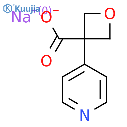 Sodium 3-(pyridin-4-yl)oxetane-3-carboxylate structure