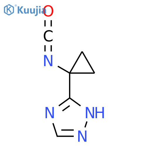3-(1-isocyanatocyclopropyl)-1H-1,2,4-triazole structure