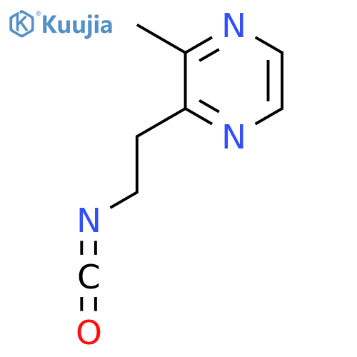 2-(2-isocyanatoethyl)-3-methylpyrazine structure