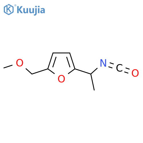 2-(1-isocyanatoethyl)-5-(methoxymethyl)furan structure