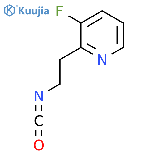 3-Fluoro-2-(2-isocyanatoethyl)pyridine structure
