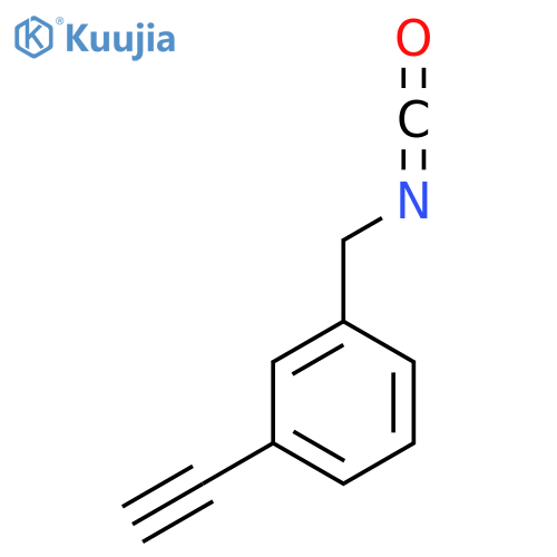 1-ethynyl-3-(isocyanatomethyl)benzene structure