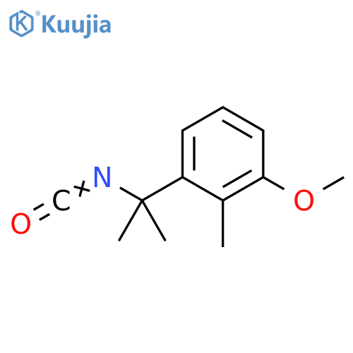 1-(2-isocyanatopropan-2-yl)-3-methoxy-2-methylbenzene structure