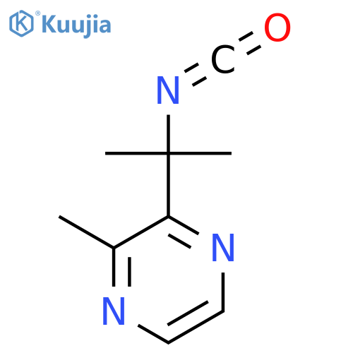 2-(2-isocyanatopropan-2-yl)-3-methylpyrazine structure