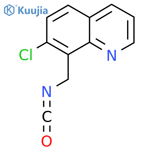 7-chloro-8-(isocyanatomethyl)quinoline structure