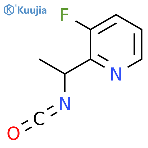 3-fluoro-2-(1-isocyanatoethyl)pyridine structure