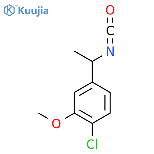1-Chloro-4-(1-isocyanatoethyl)-2-methoxybenzene structure