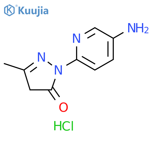 1-(5-aminopyridin-2-yl)-3-methyl-4,5-dihydro-1H-pyrazol-5-one dihydrochloride structure
