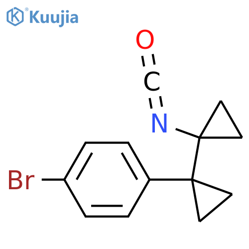1-bromo-4-1-(1-isocyanatocyclopropyl)cyclopropylbenzene structure