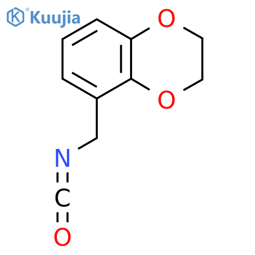 5-(isocyanatomethyl)-2,3-dihydro-1,4-benzodioxine structure