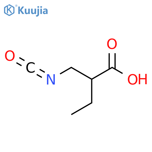 2-(isocyanatomethyl)butanoic acid structure