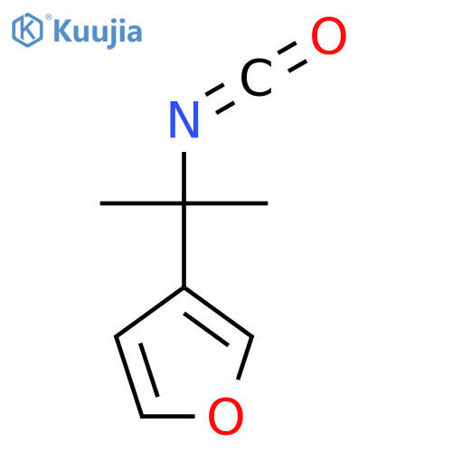 3-(2-isocyanatopropan-2-yl)furan structure