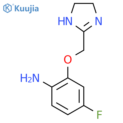 2-(4,5-dihydro-1H-imidazol-2-yl)methoxy-4-fluoroaniline structure