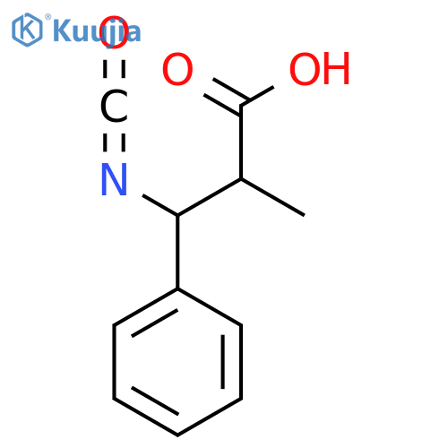 3-Isocyanato-2-methyl-3-phenylpropanoic acid structure