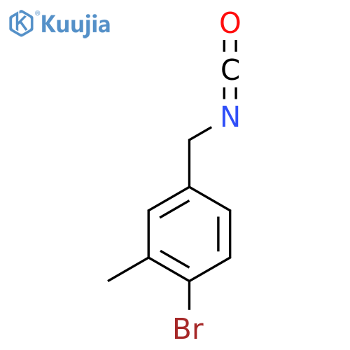 1-Bromo-4-(isocyanatomethyl)-2-methylbenzene structure