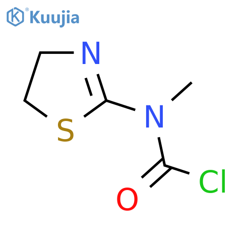 N-(4,5-dihydro-1,3-thiazol-2-yl)-N-methylcarbamoyl chloride structure