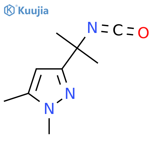 3-(2-isocyanatopropan-2-yl)-1,5-dimethyl-1H-pyrazole structure