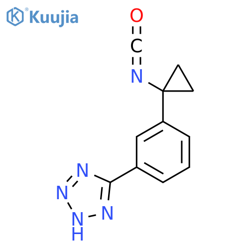 5-3-(1-isocyanatocyclopropyl)phenyl-1H-1,2,3,4-tetrazole structure