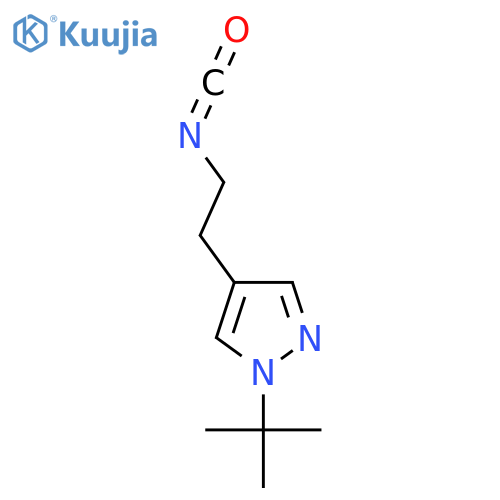 1-tert-butyl-4-(2-isocyanatoethyl)-1H-pyrazole structure