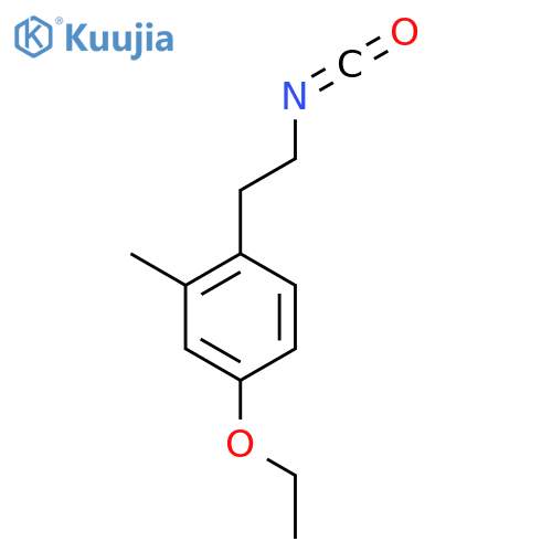 4-ethoxy-1-(2-isocyanatoethyl)-2-methylbenzene structure