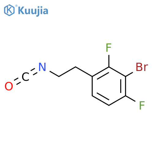 2-bromo-1,3-difluoro-4-(2-isocyanatoethyl)benzene structure