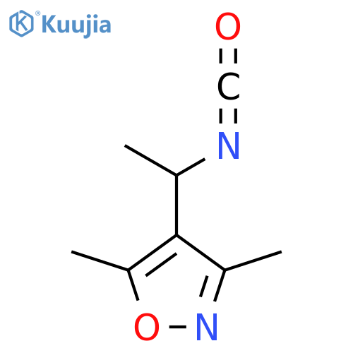 4-(1-Isocyanatoethyl)-3,5-dimethyl-1,2-oxazole structure