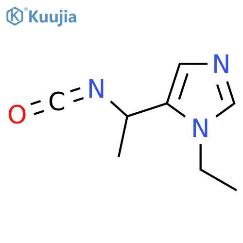 1-ethyl-5-(1-isocyanatoethyl)-1H-imidazole structure