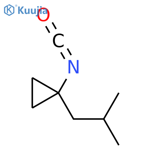 1-Isocyanato-1-(2-methylpropyl)cyclopropane structure
