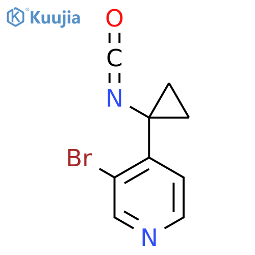 3-Bromo-4-(1-isocyanatocyclopropyl)pyridine structure