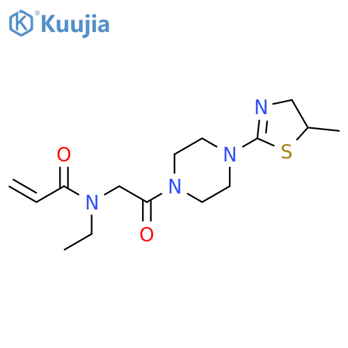 N-[2-[4-(4,5-Dihydro-5-methyl-2-thiazolyl)-1-piperazinyl]-2-oxoethyl]-N-ethyl-2-propenamide structure