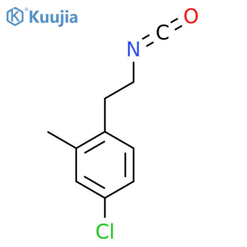 4-Chloro-1-(2-isocyanatoethyl)-2-methylbenzene structure