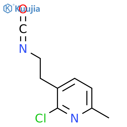 2-chloro-3-(2-isocyanatoethyl)-6-methylpyridine structure