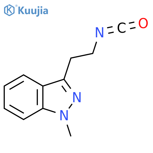 3-(2-isocyanatoethyl)-1-methyl-1H-indazole structure