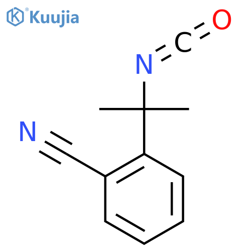2-(2-isocyanatopropan-2-yl)benzonitrile structure
