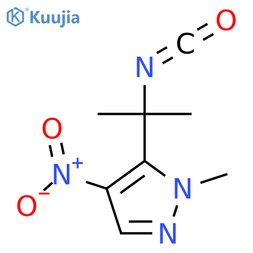 5-(2-isocyanatopropan-2-yl)-1-methyl-4-nitro-1H-pyrazole structure