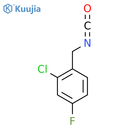 2-chloro-4-fluoro-1-(isocyanatomethyl)benzene structure