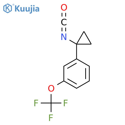 1-(1-isocyanatocyclopropyl)-3-(trifluoromethoxy)benzene structure