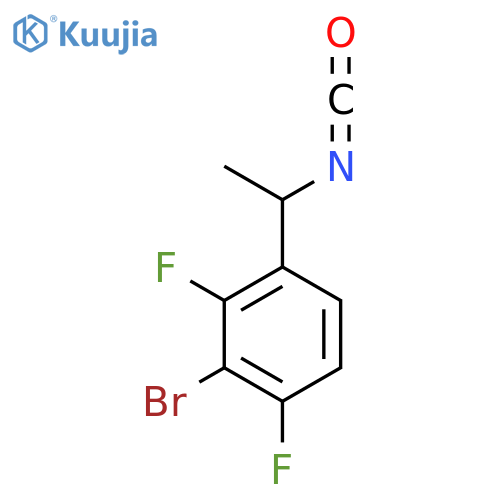 2-bromo-1,3-difluoro-4-(1-isocyanatoethyl)benzene structure