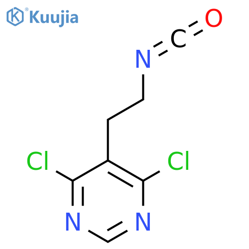 4,6-Dichloro-5-(2-isocyanatoethyl)pyrimidine structure
