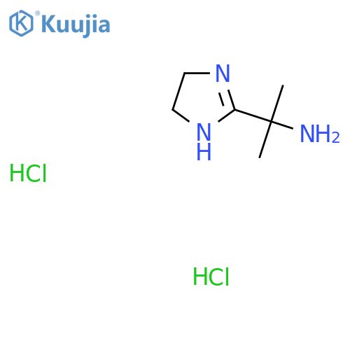 2-(4,5-dihydro-1H-imidazol-2-yl)propan-2-amine dihydrochloride structure