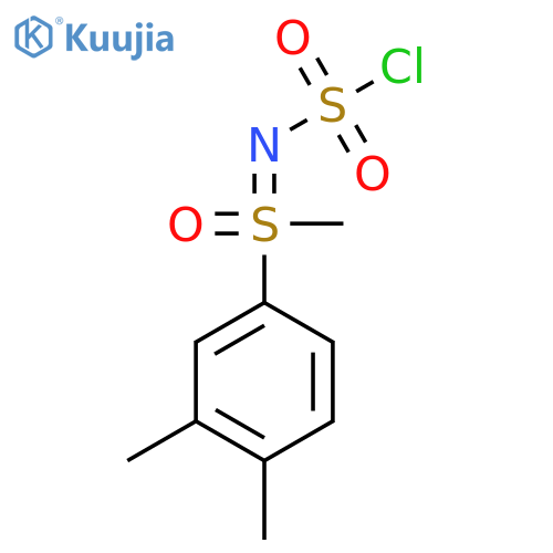 (chlorosulfonyl)imino(3,4-dimethylphenyl)methyl-lambda6-sulfanone structure