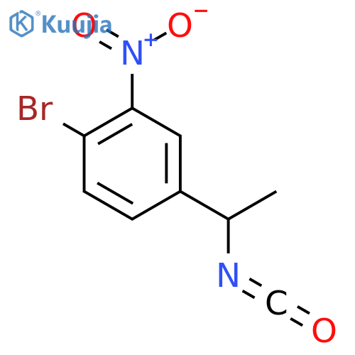 1-Bromo-4-(1-isocyanatoethyl)-2-nitrobenzene structure