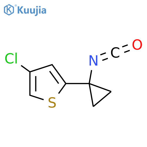 4-Chloro-2-(1-isocyanatocyclopropyl)thiophene structure