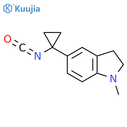 5-(1-isocyanatocyclopropyl)-1-methyl-2,3-dihydro-1H-indole structure