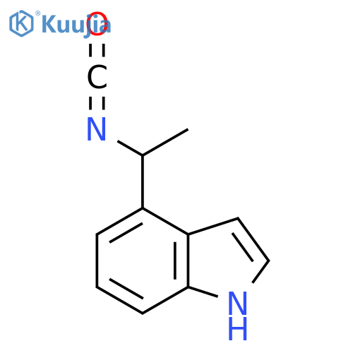 4-(1-isocyanatoethyl)-1H-indole structure