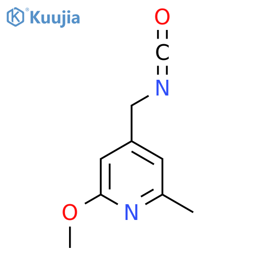 4-(isocyanatomethyl)-2-methoxy-6-methylpyridine structure