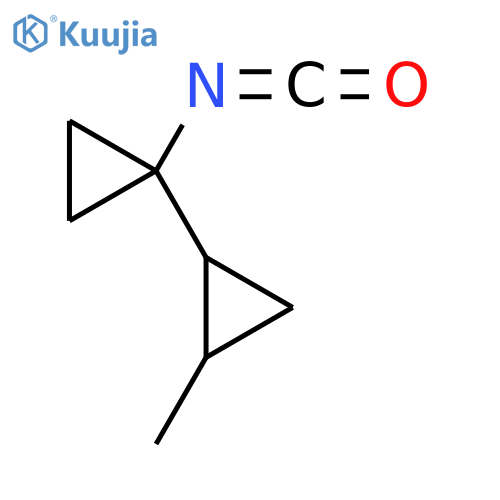1-(1-isocyanatocyclopropyl)-2-methylcyclopropane structure